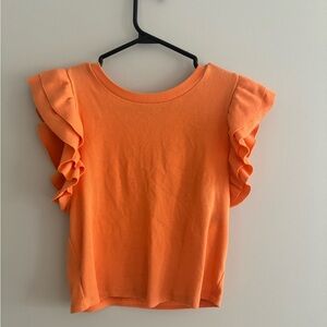 Zara ruffle sleeved tee